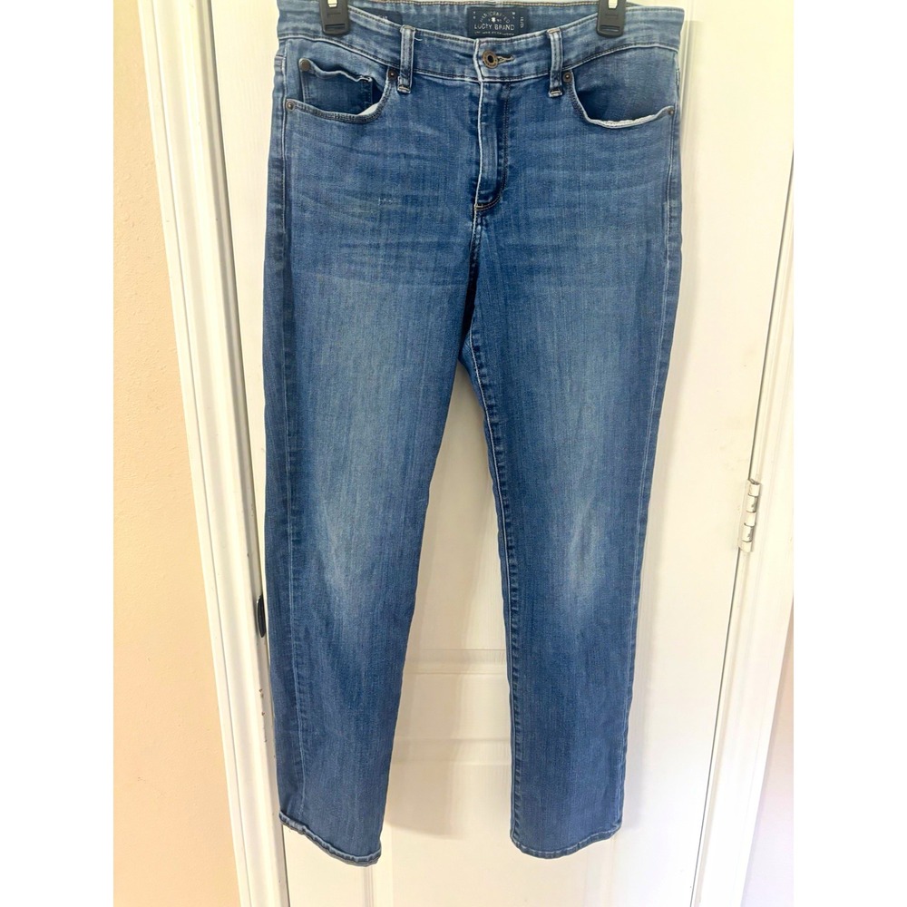 Lucky Brand Sweet Straight Jeans Mid Rise Stretch Denim Jeans Women's 12/31